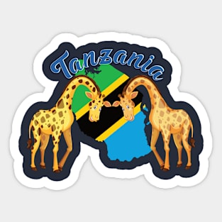 Tanzania Giraffe Sticker